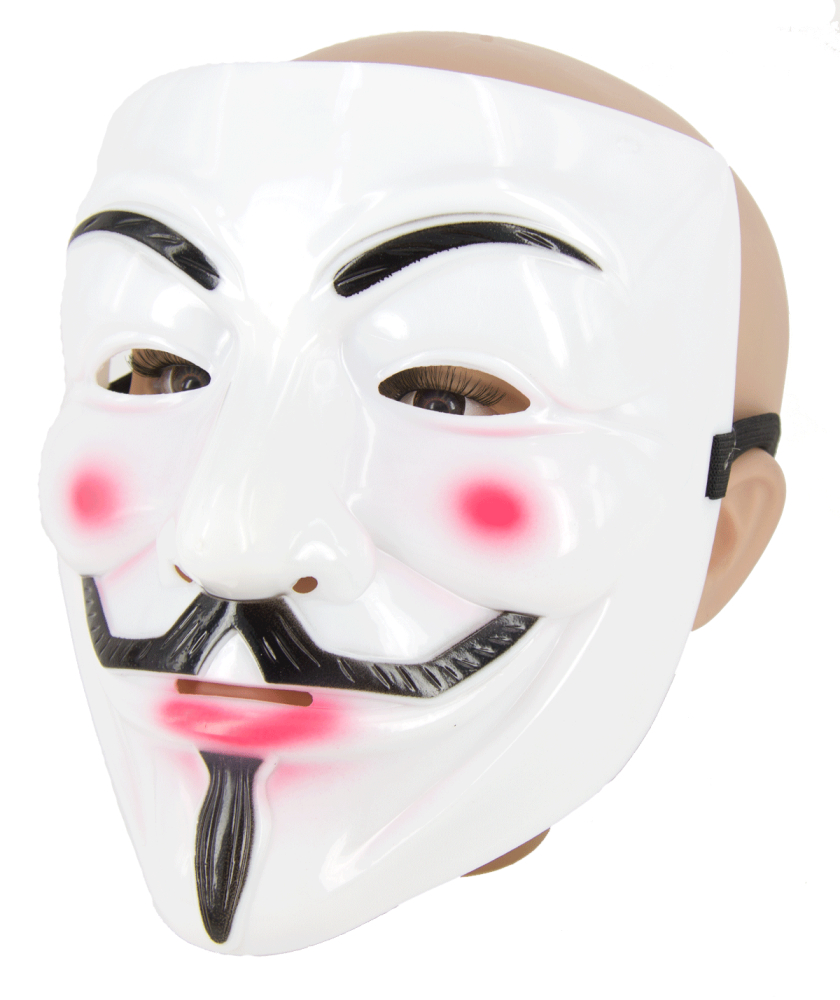 Vendetta / Anonymous maske. Tilbud 39,- hos Kostume-Pusheren.dk